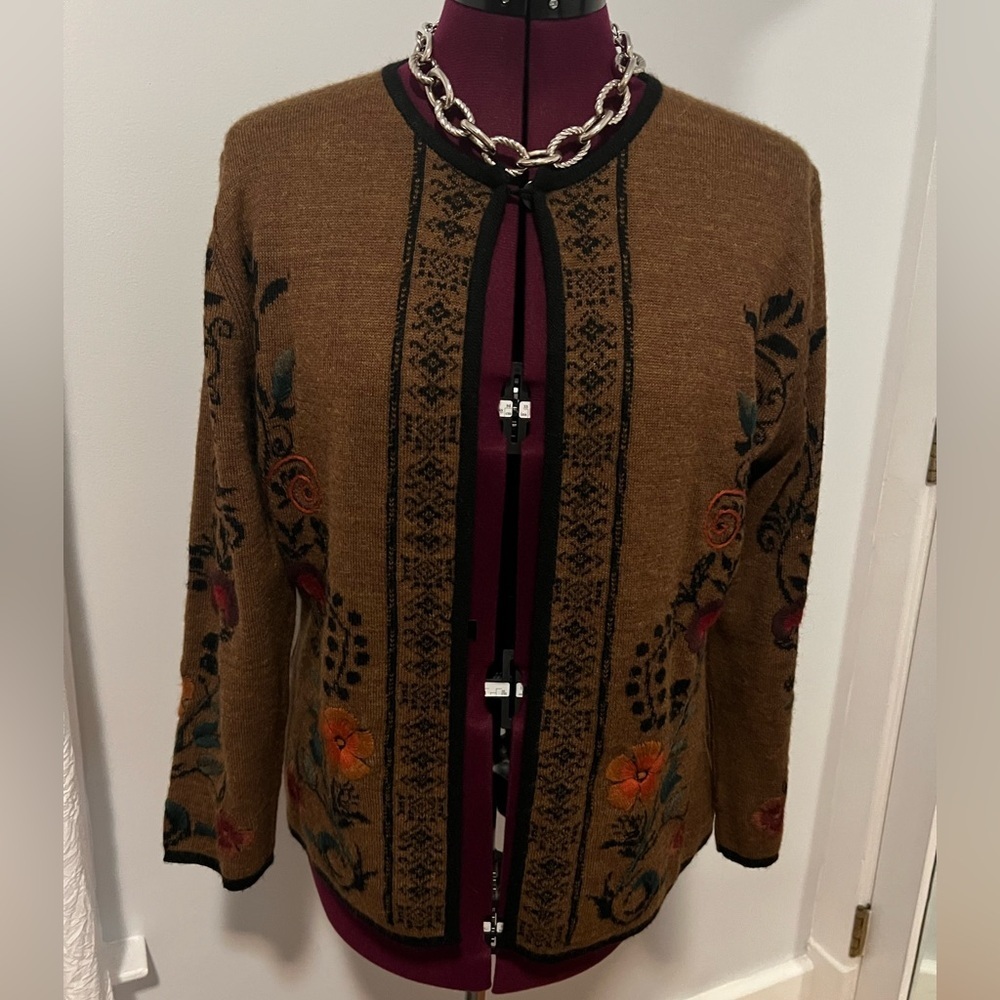 Simply Natural Cardigan Sweater Size Large